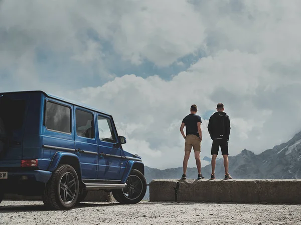 Пассо Делло Stelvio Італії Мальовничі Гірський Перевал Стельвіо Італійська Гірський — стокове фото