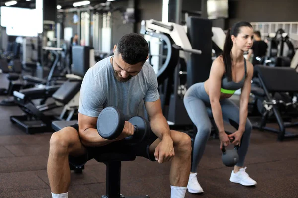 Young fit couple are in a good shape