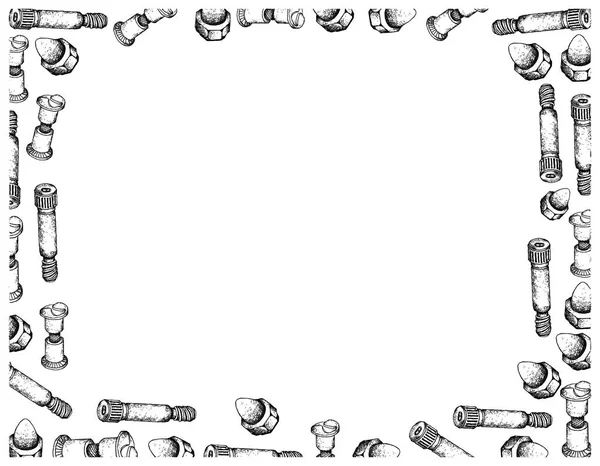 Мануфактура Промышленность Рисунки Эскизы Сварочных Шурупов Половых Болтов Болтов Плеч — стоковое фото