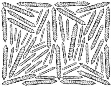 İmalat ve sanayi, illüstrasyon elle çizilmiş kroki duvar kağıdı arka planını çift vida sona erdi. Birlikte iki ahşap yüzeyler eklemek Fastener kullanım türü.