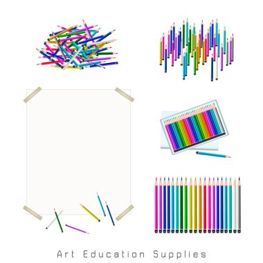 Resim kaynağı, renkli kalem boya kalemi renkleri bir ürün yelpazesine için kroki ve beyaz arka plan üzerinde izole bir resim çizilmiş. Okula hoş geldiniz kayıt