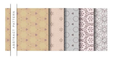 Soyut duvar kağıdı deseni arka plan seti