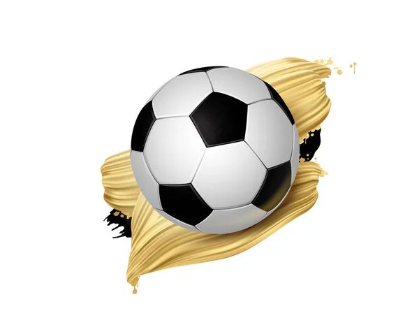 Football Avec Des Éléments Géométriques Abstraits Design Sportif Sur Fond — Image vectorielle