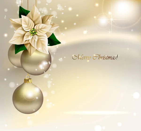 圣诞快乐背景 假日背景上的节日符号 — 图库矢量图片