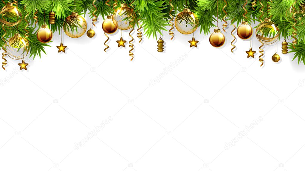 Merry Christmas background. Festive symbols on the Holiday background.