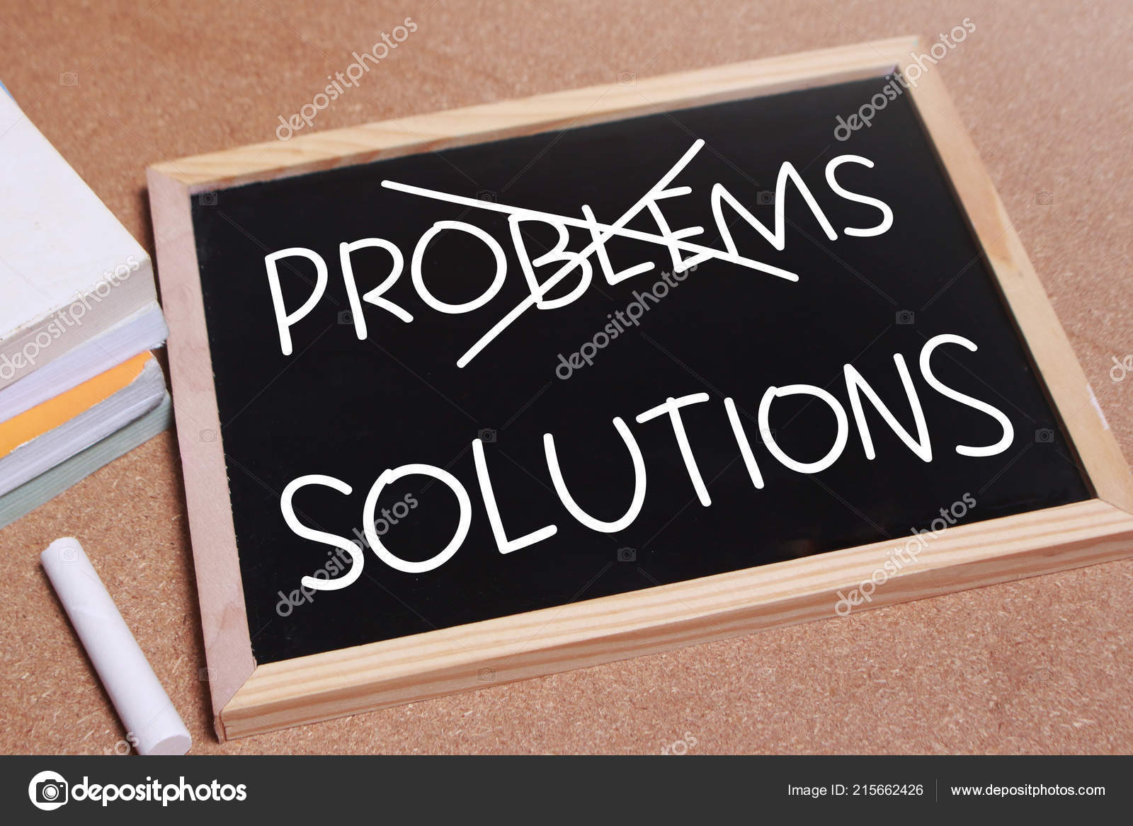 Problems Solutions Words Letter Written Blackboard Work Desk Top