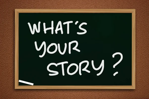 Your Story Motivasyonel Ilham Verici Tırnak Kelime Tipografi Kavramı — Stok fotoğraf