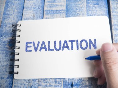 Değerlendirme, İnceleme tırnak, izleme iş denetim tipografi yazı kavramı kelime