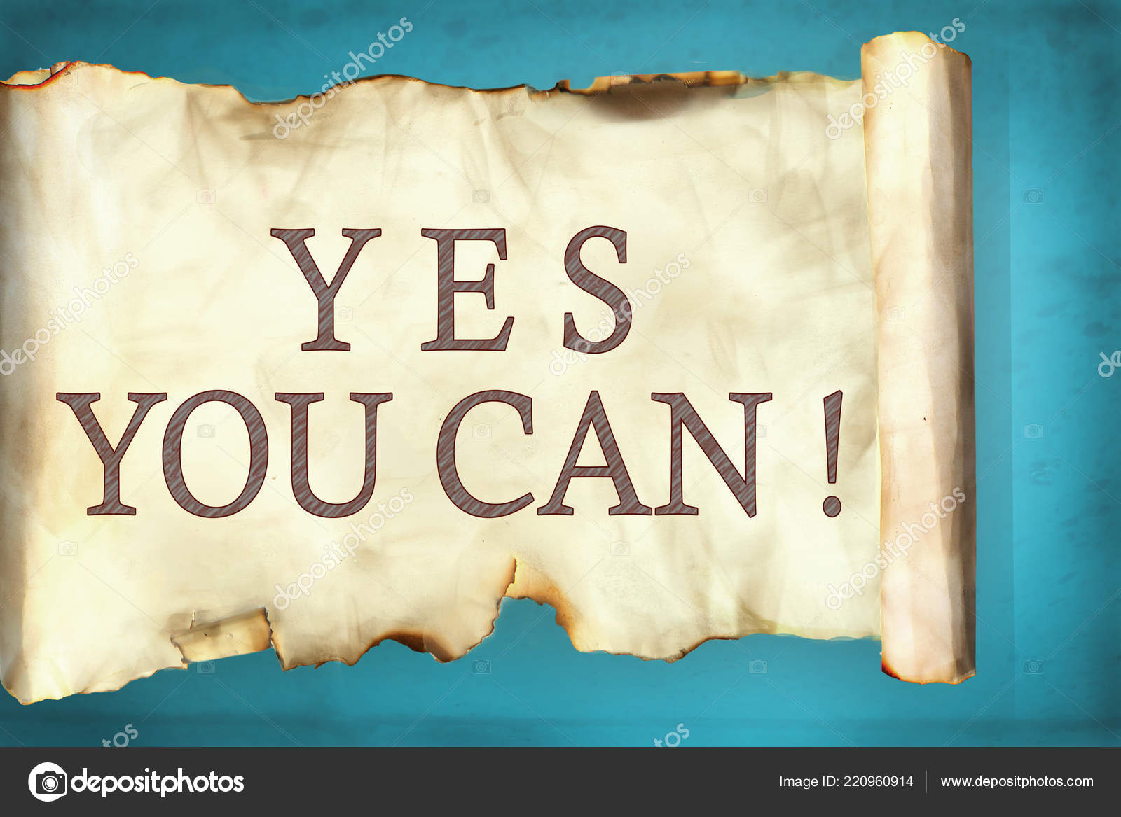 Yes You Can Business Motivational Inspirational Quotes Words Typography Lettering Stock Photo Image By C Airdone 220960914