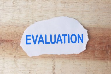 Değerlendirme, İnceleme tırnak, izleme iş denetim tipografi yazı kavramı kelime