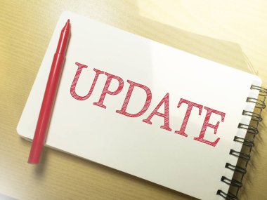 Güncelleme, tipografi kavramı yazı motivasyonel iş kelimeleri tırnak kavramı kelime