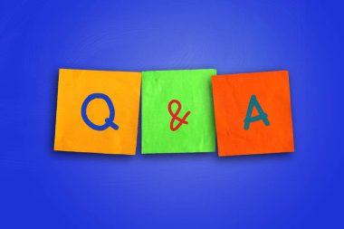 Q & A, sorular ve cevaplar. Motivasyonel internet iş tırnak tipografi kavramı harflerle kelimeler