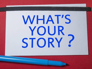 Your Story, iş motivasyonel ilham verici tırnak, ne kelime tipografi kavramı