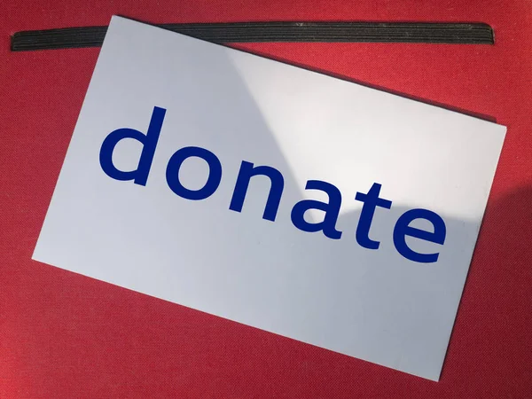Donare Motivazionale Business Charity Sharing Words Citazioni Concetto Parole Lettera — Foto Stock