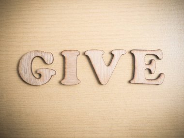 Ahşap kelime mektupta, motivasyon kendini geliştirme iş tipografi tırnak kavramı vermek 