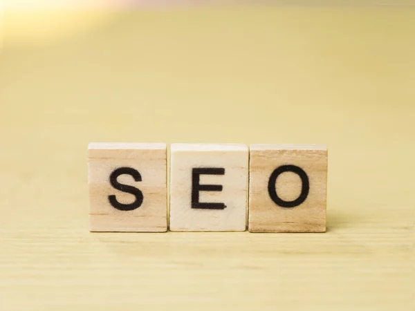 Seo Search Engine Optimización Negocio Motivacional Inspiracional Finanzas Cotizaciones Palabras — Foto de Stock