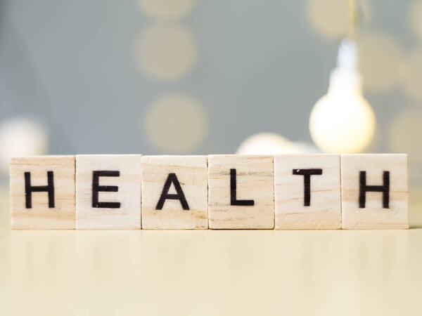 Медицинские и медицинские слова написания типографского письма концепции, здоровья
