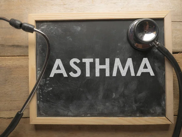 Mots Médicaux Soins Santé Écriture Typographie Lettrage Concept Asthme — Photo