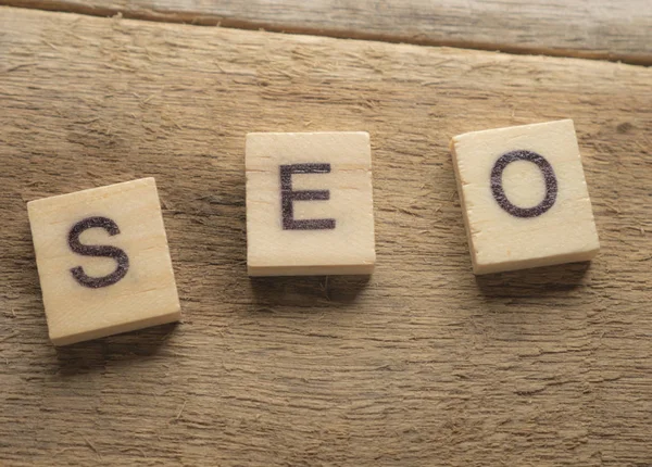 Seo Search Engine Optimization Motivational Internet Business Words Quotes Madeira — Fotografia de Stock