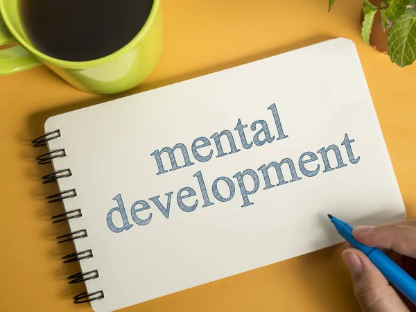 Desenvolvimento Mental Educação Pessoal Auto Cognitiva Psicologia Desenvolvimento Conceito Palavras — Fotografia de Stock