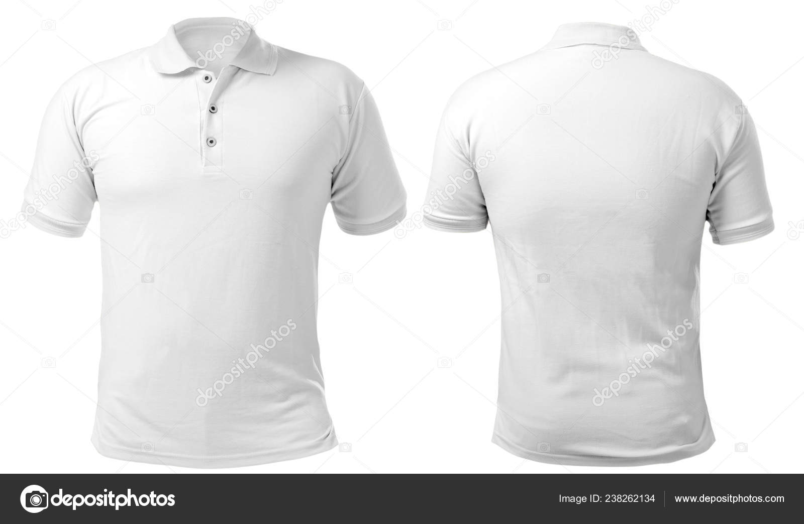 Savvy Indigenous sådan Blank Collared Shirt Mock Template Front Back View Isolated White Stock  Photo by ©airdone 238262134