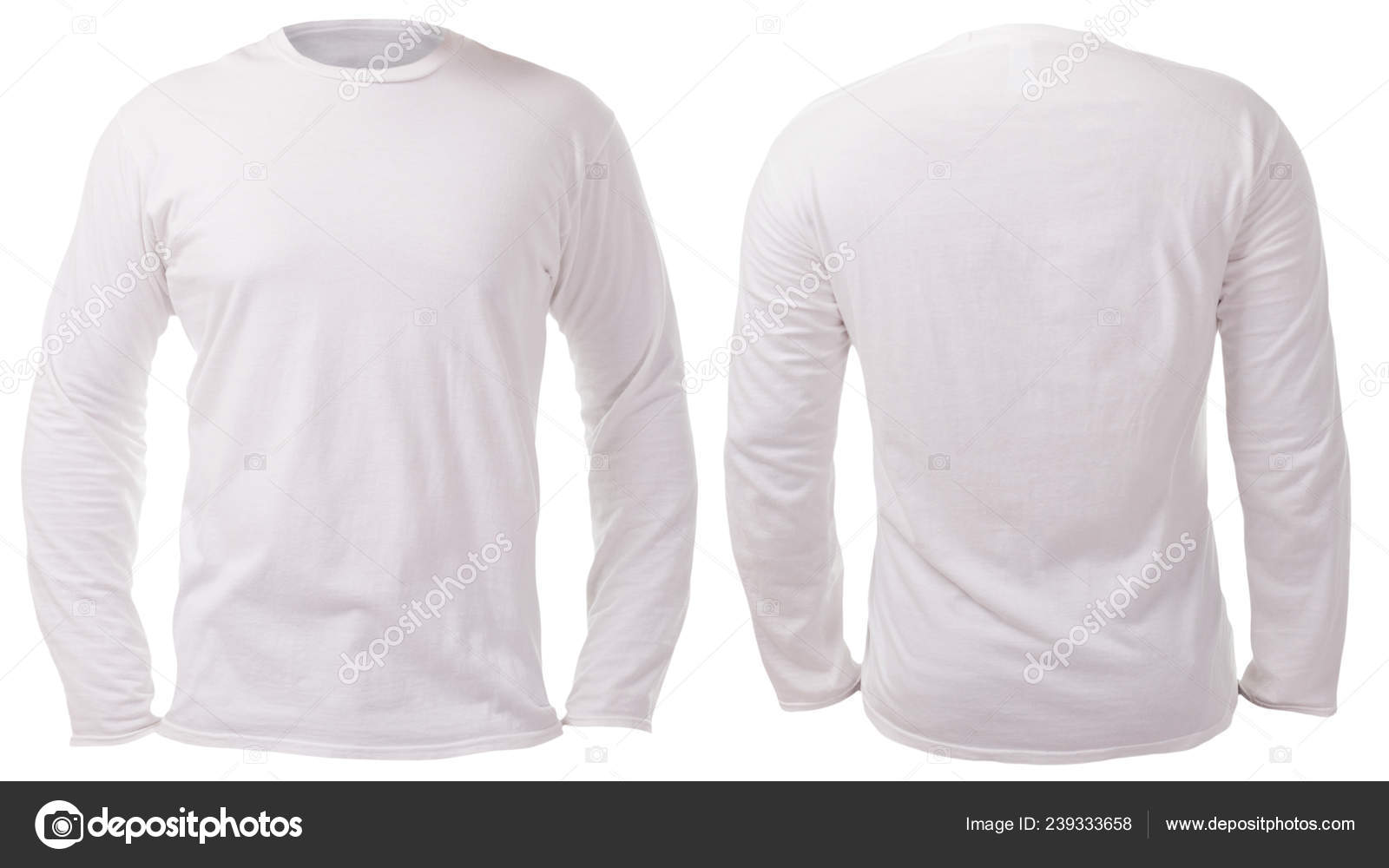 Blank Long Sleeve Shirt Template | escapeauthority.com