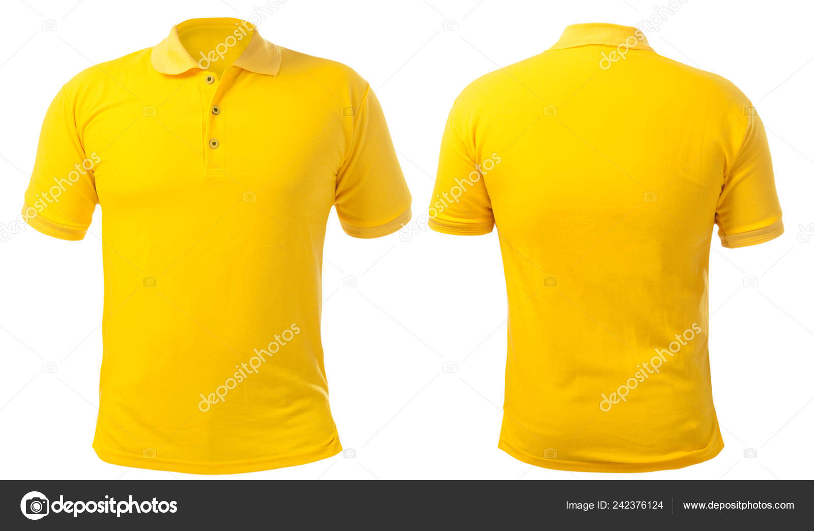 Download Mens Zip Neck Polo Shirts Mockup Back View