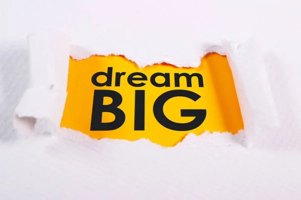Dream Big Motivational Business Palabras Inspiradoras Citas Concepto Palabras Tipografía —  Fotos de Stock