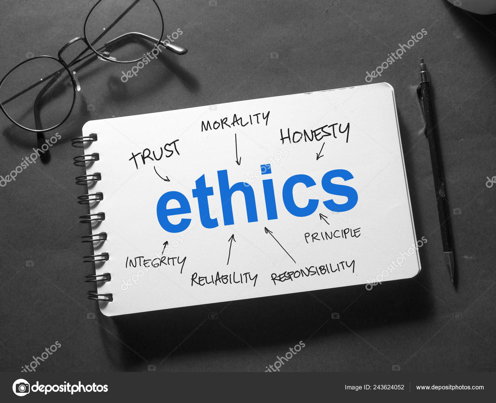 Ethics Motivational Inspirational Business Words Quotes Lettering Typography Concept Stock Photo Image By C Airdone