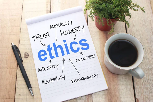 Etika Motivációs Inspiráló Üzleti Szavak Idézetek Betűk Tipográfia Fogalma — Stock Fotó