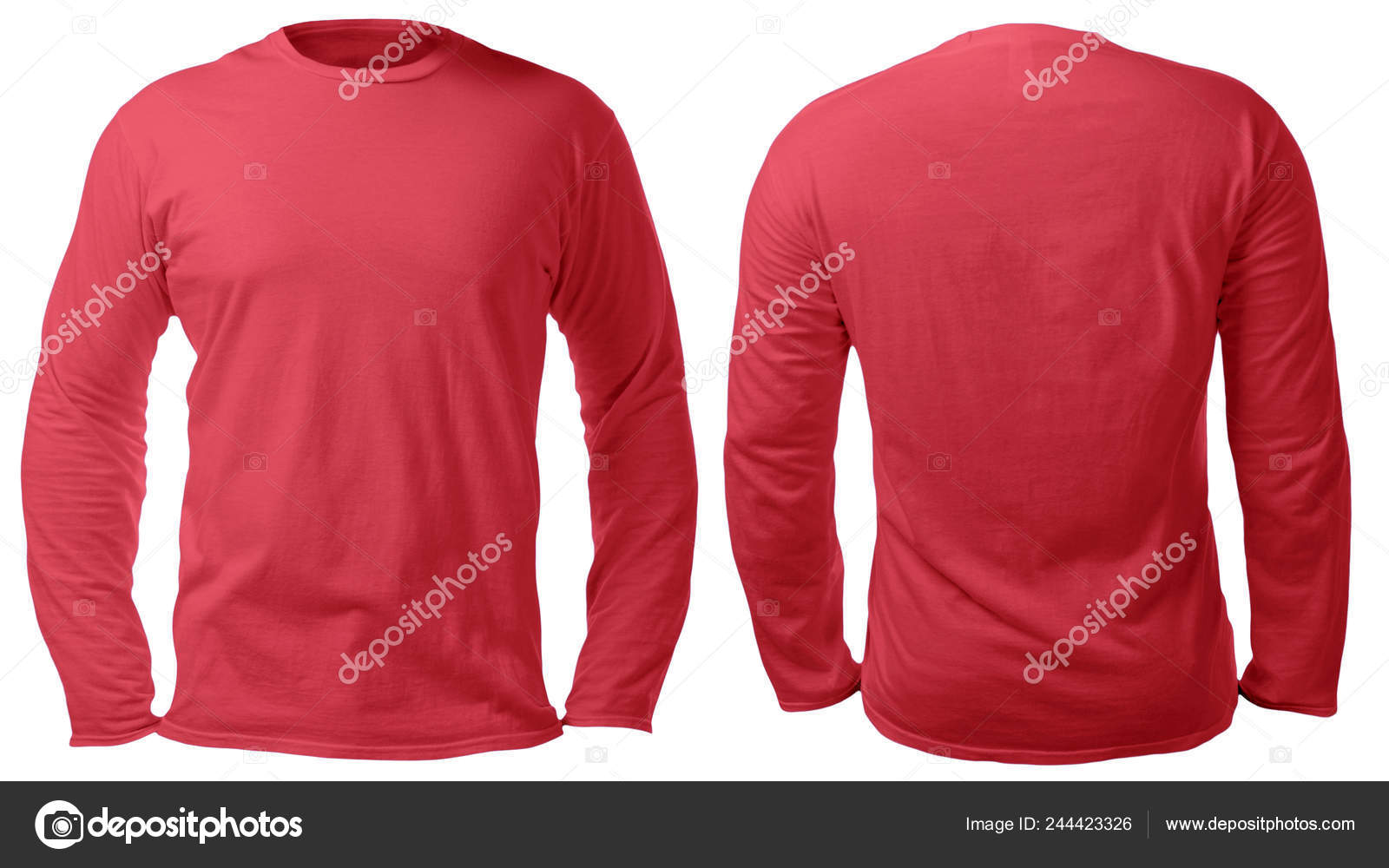 Camiseta roja larga sale