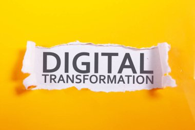 Dijital Dönüşüm, motivasyonel iş pazarlama kelimeleri harf tipografi kavramından alıntılar yapıyor