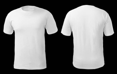 White Shirt Design Template clipart