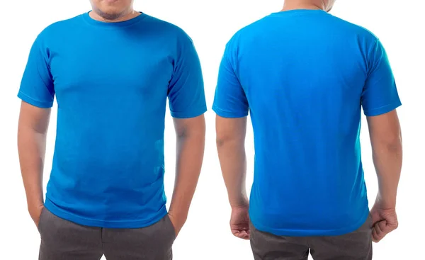 青いシャツのデザイン テンプレート — ストック写真