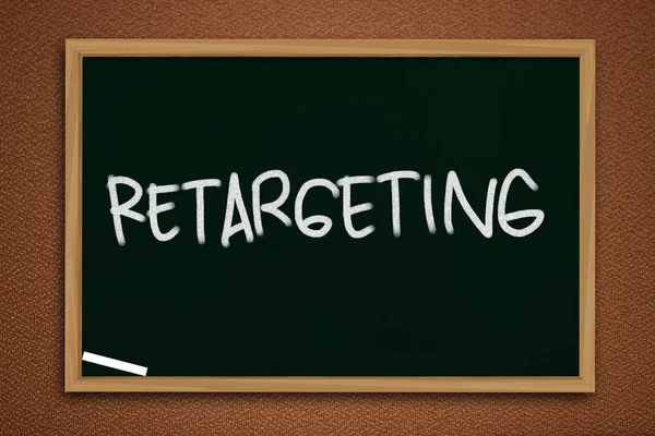 Retargeting. Business Marketing Wörter Typografie Konzept — Stockfoto