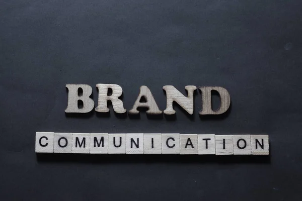 Brand Communication. Business Marketing Words Typography Concept — Stock Photo, Image