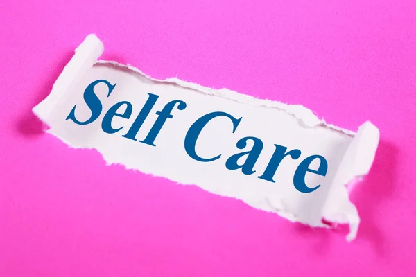 Self Care, Motivational Words Quotes Concept — Stock Photo, Image