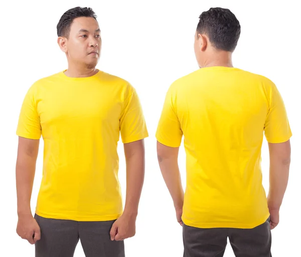 黄色のシャツのデザイン テンプレート — ストック写真