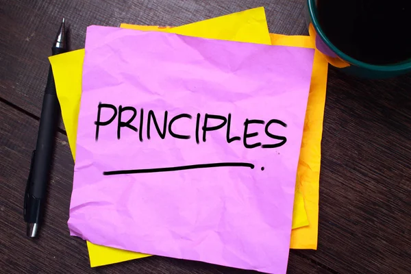 Principios, palabras motivacionales Citas Concepto — Foto de Stock