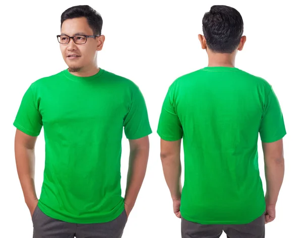 Vorlage für grünes Hemd-Design — Stockfoto