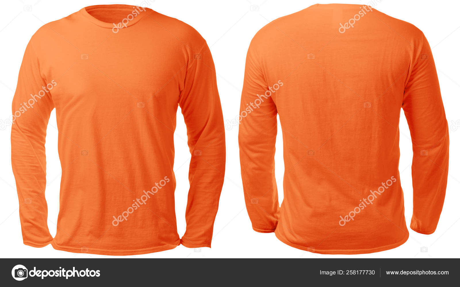 orange long sleeve t shirt