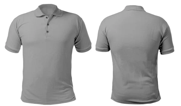 Gray Collared Shirt Design șablon — Fotografie, imagine de stoc