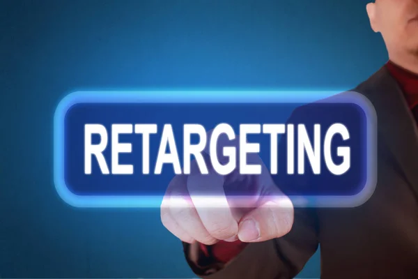 Retargeting. Business Marketing woorden typografie Concept — Stockfoto