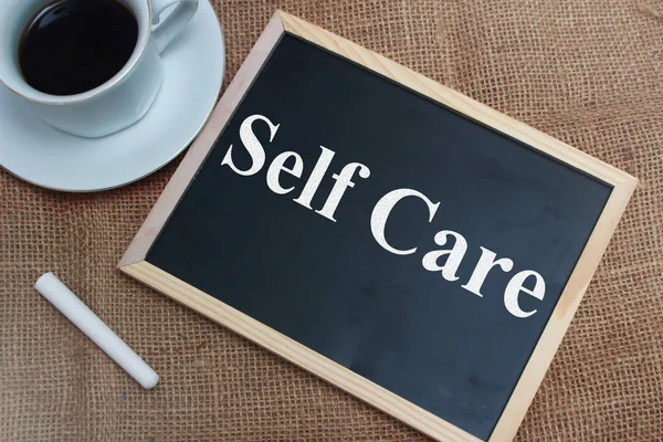 Self Care, Motivational Words Quotes Concept — Stock Photo, Image