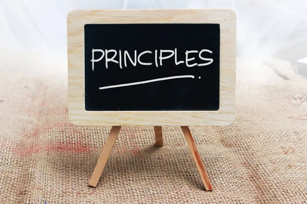 Princípios, Palavras Motivacionais Citação Conceito — Fotografia de Stock
