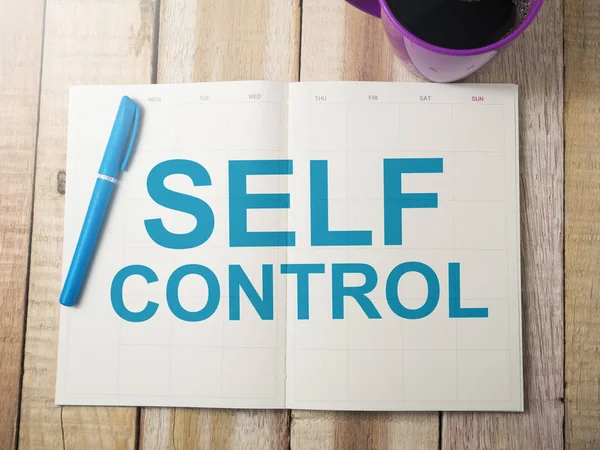 Self Control, Parole motivazionali Quotazioni Concetto — Foto Stock