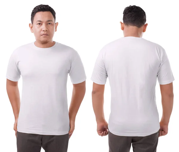Wit overhemd ontwerpsjabloon — Stockfoto