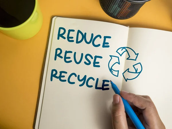 Réduire la réutilisation Recycler, Motivational Words Citations Concept — Photo