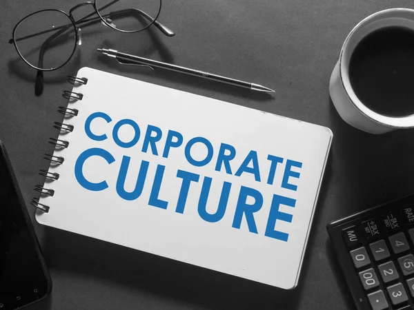 Kultura korporacyjna, motywacyjny biznes słowa cytaty koncepcja — Zdjęcie stockowe