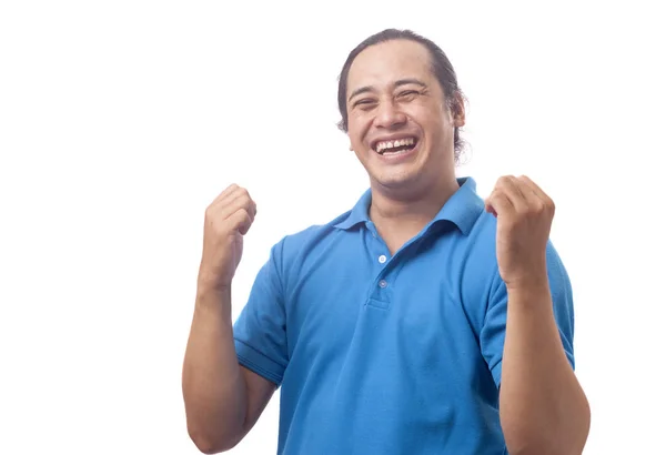 Surprised Happy Asian Man — Stock Photo, Image